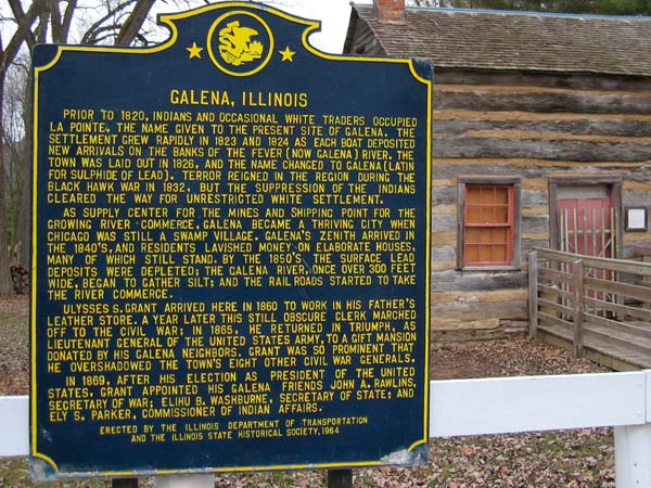 Galena historical marker